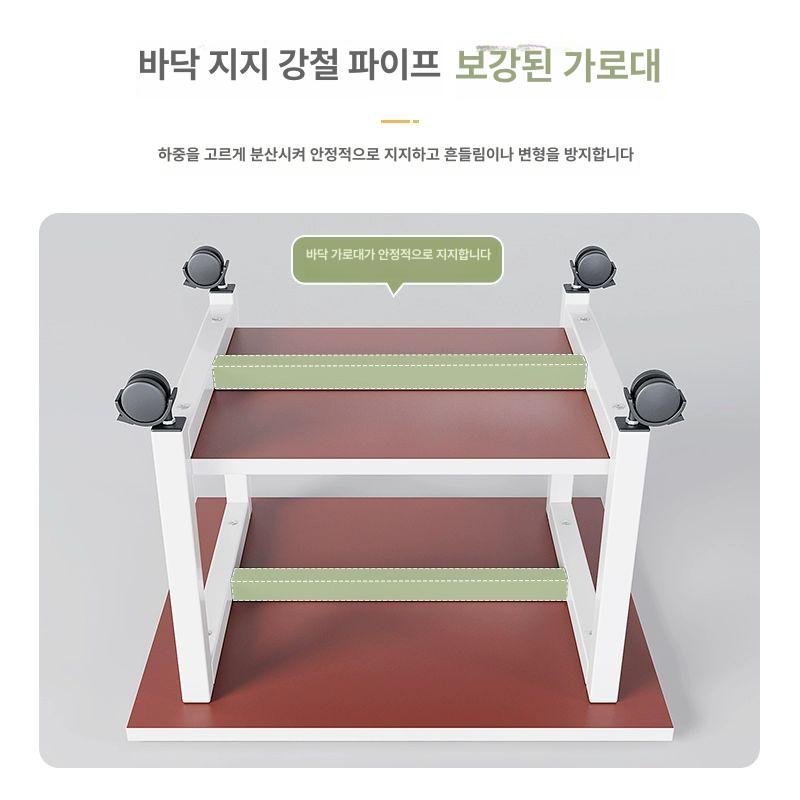 프린터받침 수납 다층 정리 컴퓨터 본체선반 프린터 장치 수납장 랙 본체 고정 팩스 테이블 - 상세 이미지 4
