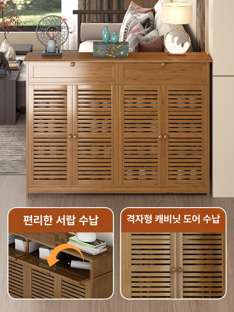 엔틱 현관장 현관신발장 정리대 인테리어 선반 보관함 빈티지 캐비닛 앤틱 원목신발장 - 상세 이미지 5