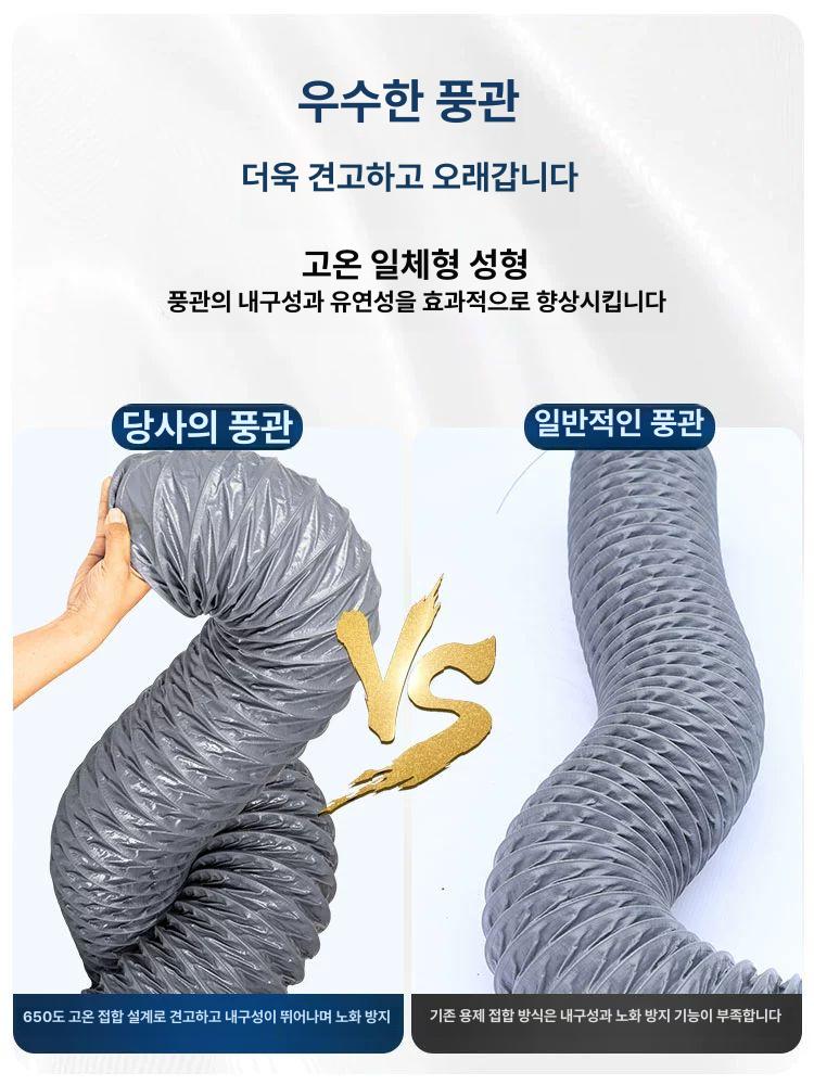환풍기배기 호스 연성 주름 에어배관 배기팬 닥트 송풍 환기팬 연기 환기구 튜브 식당 - 상세 이미지 4