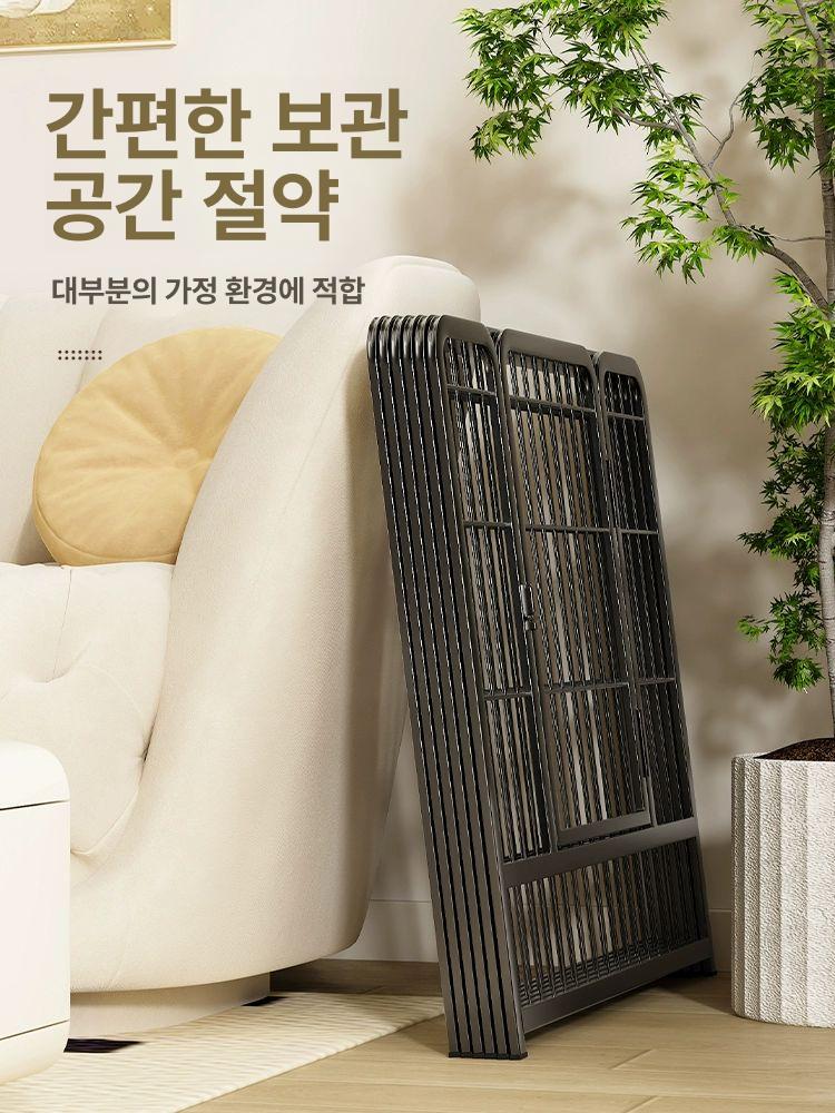 대형견 울타리 철제 조립 모델 개집 케이지 하우스 철망 스텐 철장 야외 반려견 집 사각 - 상세 이미지 3