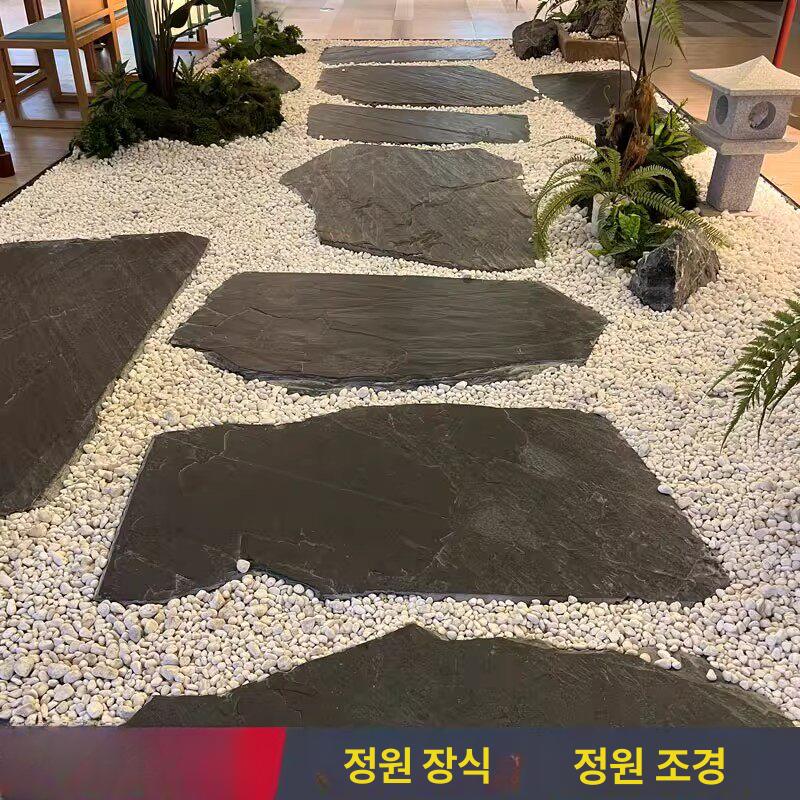 현무암 디딤석 화산석 테라스 정원꾸미기 화단 꾸미기 정원석 바닥돌 테라스꾸미기 부정형 - 상세 이미지 4