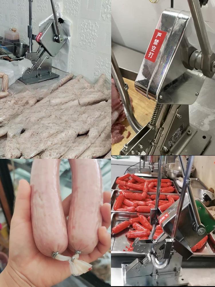 소시지 클리퍼 버클 업소용 포장기 씰링기 결속기 비닐 실링기 봉합기 봉지 스냅 기계 - 상세 이미지 3