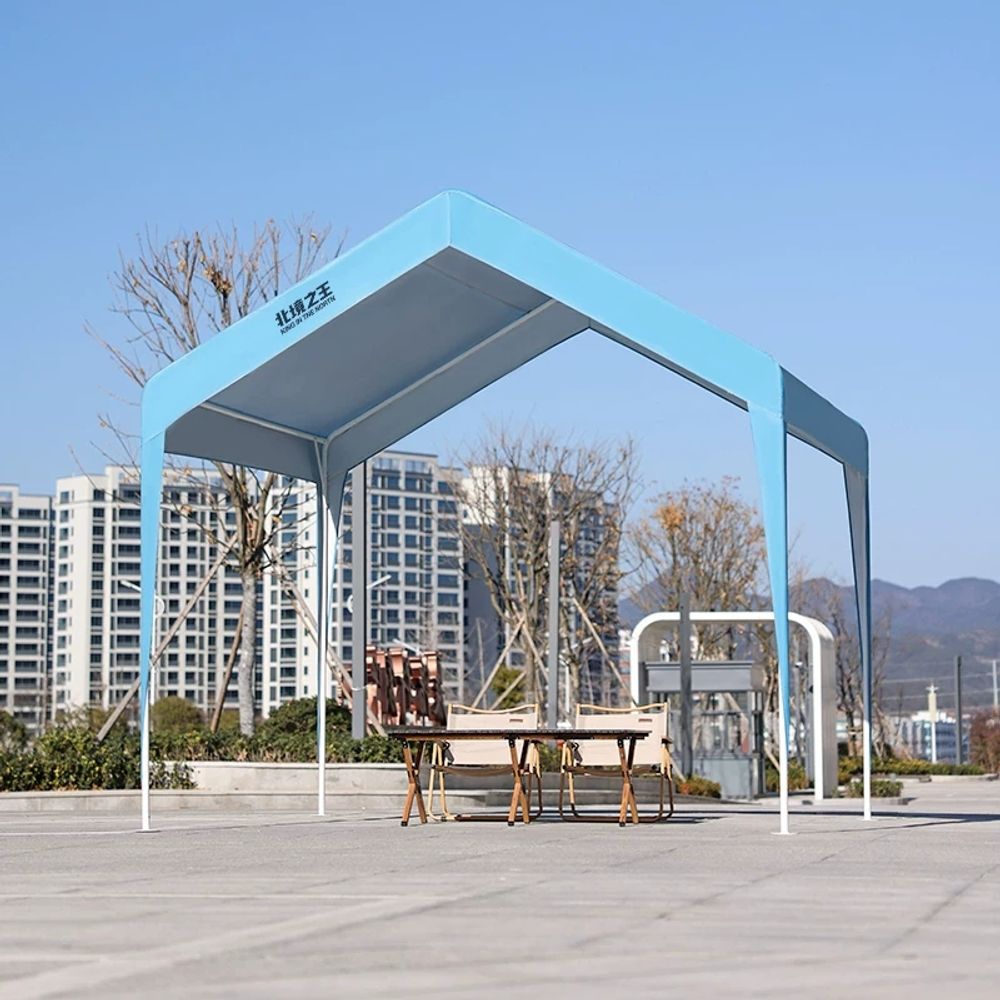 격리 천막차고 행사용 간이창고형 그늘막 주차 임시 차광막 농업용 야외용 캐노피천막 - 상세 이미지 3