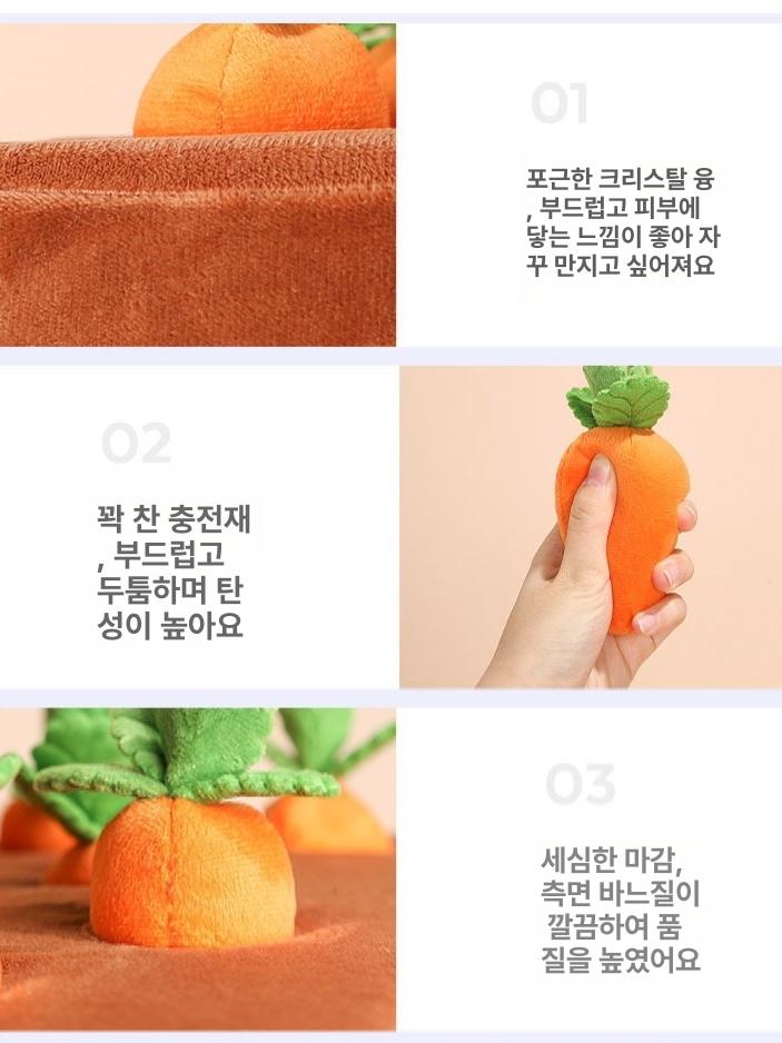 고양이 장난감 당근 밧줄 캣완트 간식넣는 반려묘 고양이용 - 상세 이미지 4