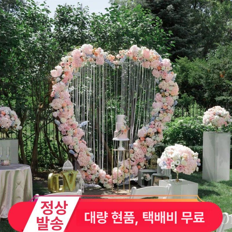 장식품 철제하트조형물 인테리어 정원아치 결혼식 마당 배치 웨딩아치 촬영 장미아치 - 상세 이미지 4
