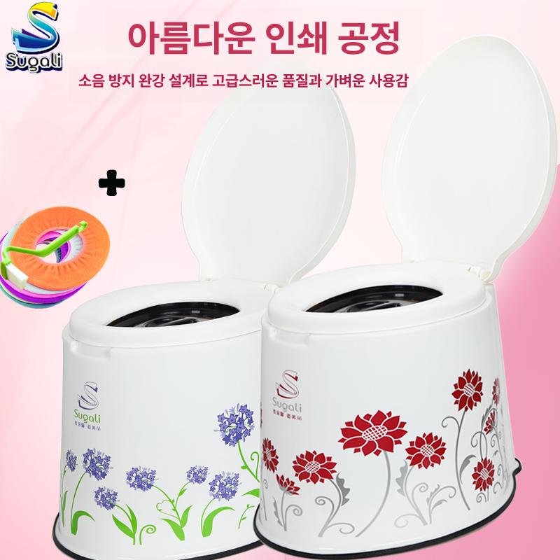 화장실 좌변기 플라스틱 캠핑용 간이 농막 간이변기 소변기 요강 재래식 야외 실내용 변기 - 상세 이미지 2