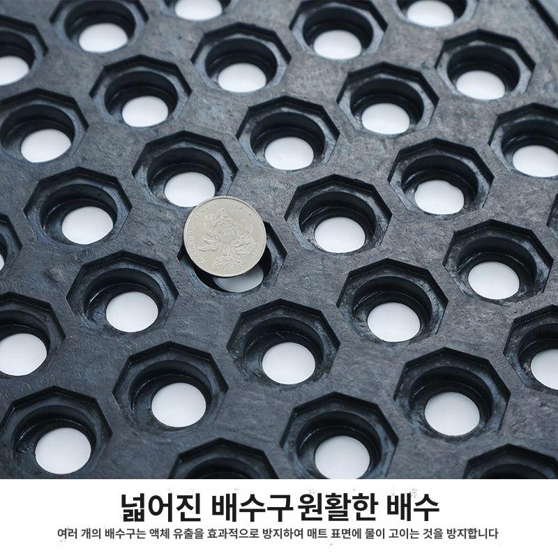 야외 미끄럼방지매트 화장실 고무매트 논슬립 깔판 건식 욕실매트 베란다 고무발판 - 상세 이미지 5