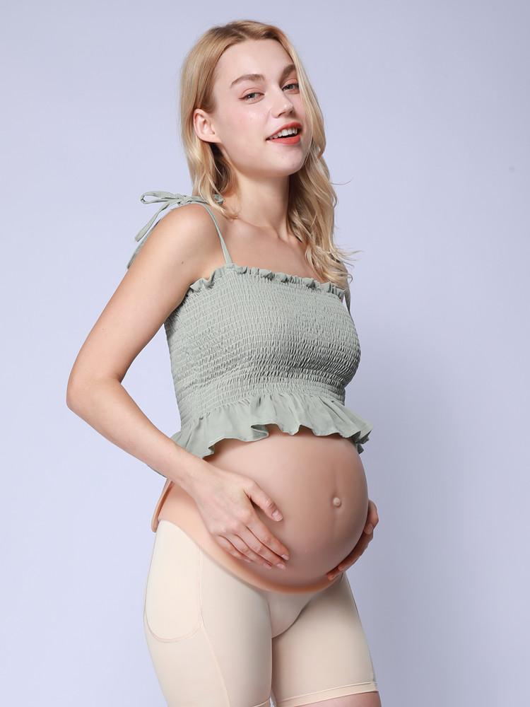 임산부 배모형 만삭체험 실크 체험용 폼 산모배 가짜 촬영 임신 - 상품 이미지