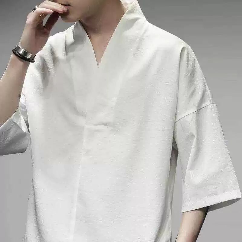 쉐프복 조리복 유니폼 일식가운 중식 한식 식당 상의 셔츠형 남녀 주방장 요리사 여름 - 상세 이미지 5