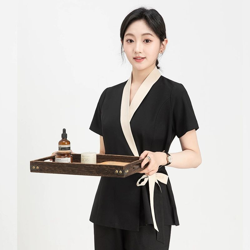 단체복 에스테틱유니폼 피부관리사 작업복 뷰티 근무복 정장 가운 직원복 미용사 - 상세 이미지 2