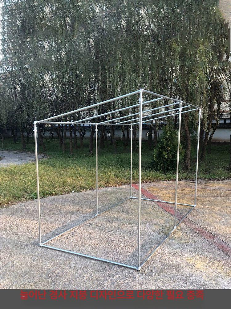 조립식 뼈대 농막 캐노피 경사형 트러스 그늘막 주차 경사프레임 철제프레임 기둥 - 상세 이미지 3