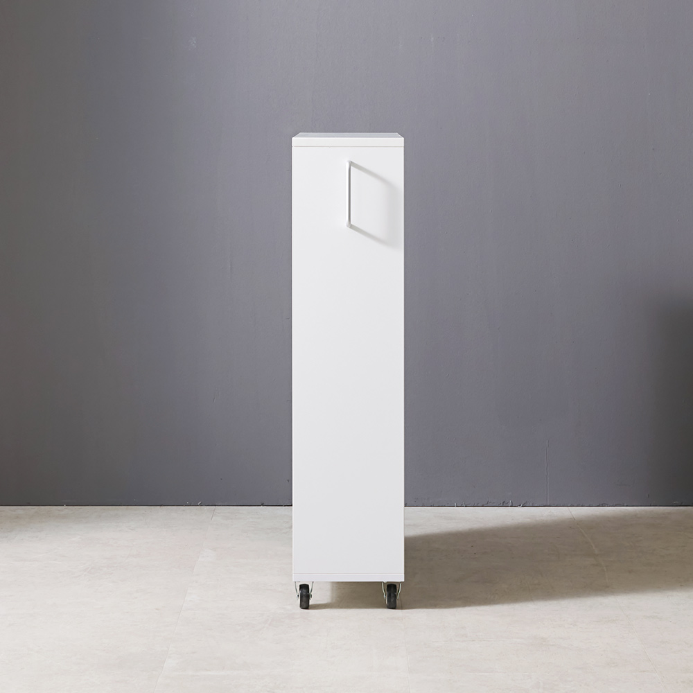 가구의서 슬라이딩 틈새수납장 300x600x990mm, 3단, 그레이 - 상세 이미지 5