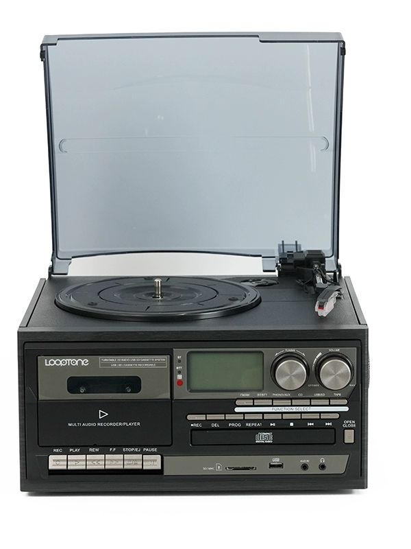 올인원 전축 오디오 턴테이블 LP CD 카세트 라디오 USB SD카드 블루투스 - 상세 이미지 4