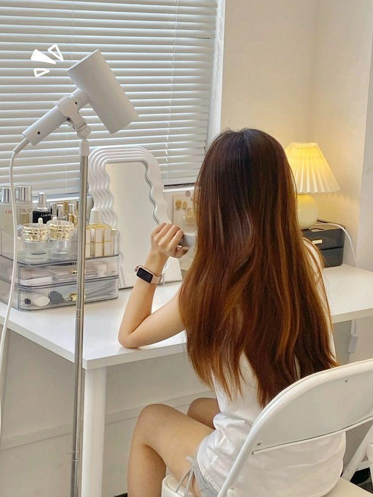 화장실 거치대 헤어 정리 수납 블랙 선반 헤어드라이어 보관함 걸이 드라이 홀더 - 상세 이미지 4
