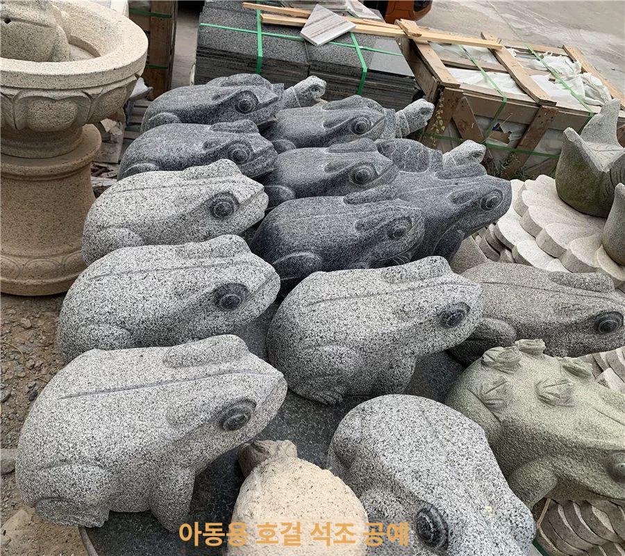 돌두꺼비 석상 행운 조경 소품 장 높이 개구리 인테리어 재물 두꺼비 장식품 황동 조형물 - 상세 이미지 2
