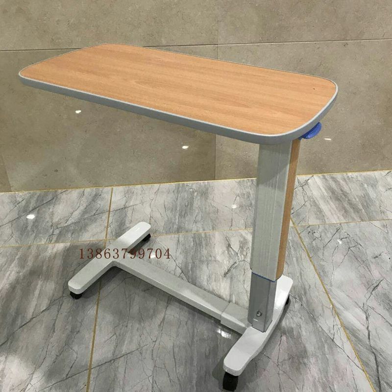 침대 테이블 높이조절 병원 컴퓨터 침대용 오버베드 베드테이블 침대옆 사이드 바퀴 - 상세 이미지 3