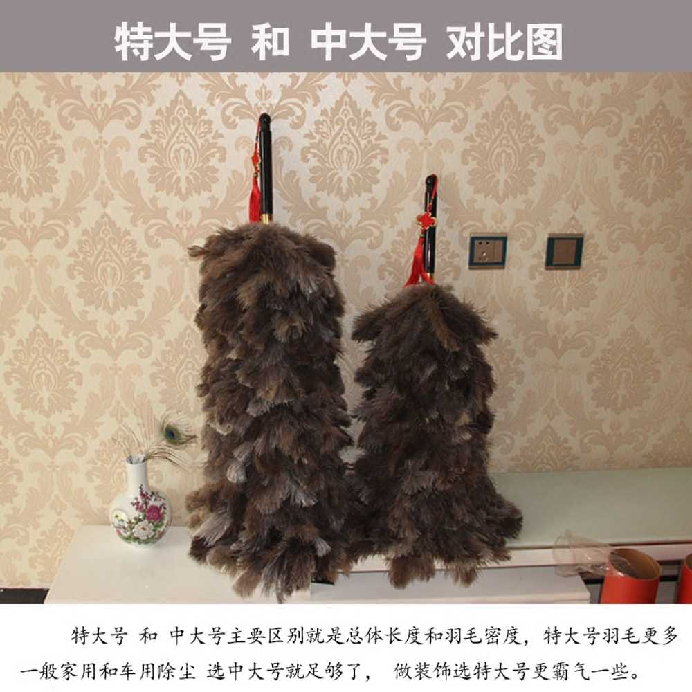 먼지털이 극세사 자동차 책먼지 먼지떨이 집먼지 대형타조깃털 차량용 타조털 페더 - 상세 이미지 4