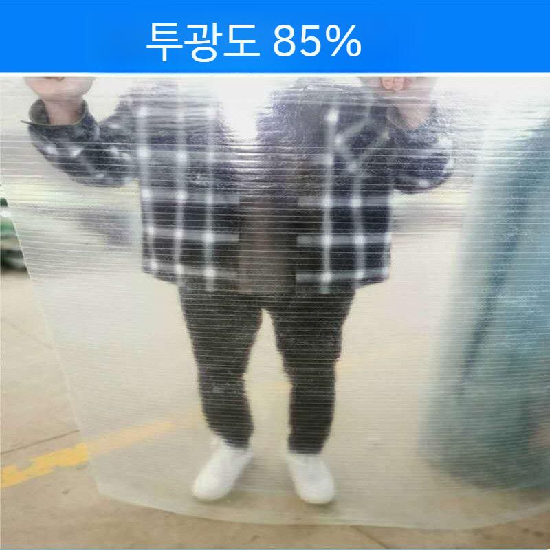 폴리카보네이트 넥산 투명 차양 골판 현장 도구 천장 재단 지지대 복층 지붕재 건설 건설현장 두께 1.0mm 폭 1m 길이 5m - 상세 이미지 5