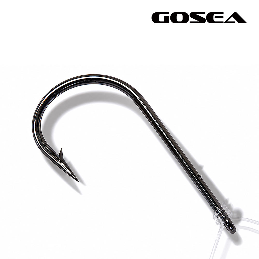 GOSEA 스넬노트 광어 다운샷 채비 스트레이트 훅 GSF-C10 우럭 웜 바늘 이미지 6