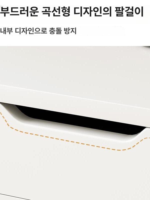 슬림 컴퓨터책상 이동식 노트북 오크 좁은방 미니 높이조절 데스크 데스크탑 책상 기숙사 - 상세 이미지 3