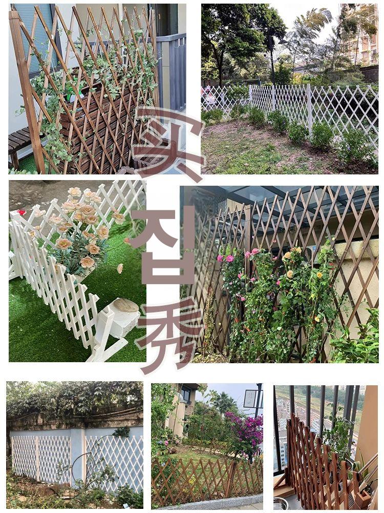 휀스 꾸미기 담장 가림막 실외 대나무 나무 목재 야외 난간 울타리문 가리개 펜션 차양막 - 상세 이미지 3