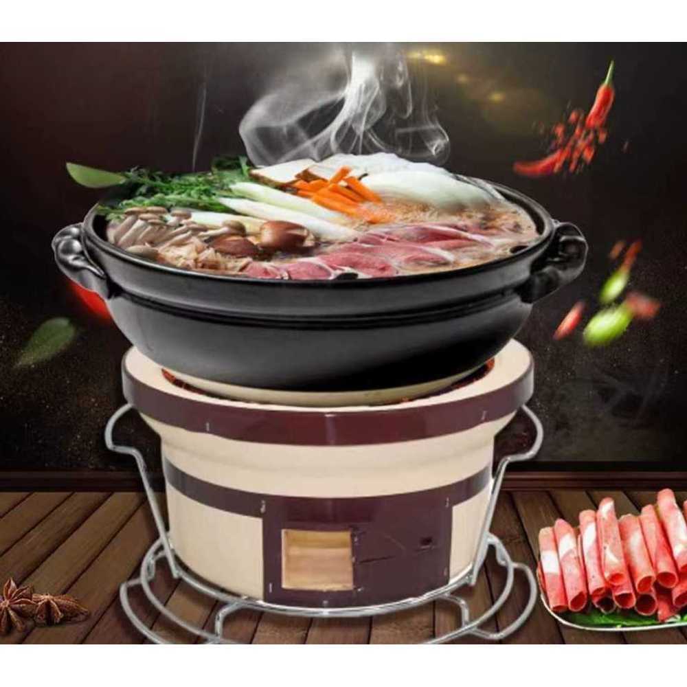 야끼니꾸 일본식 규카츠 꼬치 불판 오븐 미니화로 사각형 고기 개인화로 원형 석쇠 - 상품 이미지