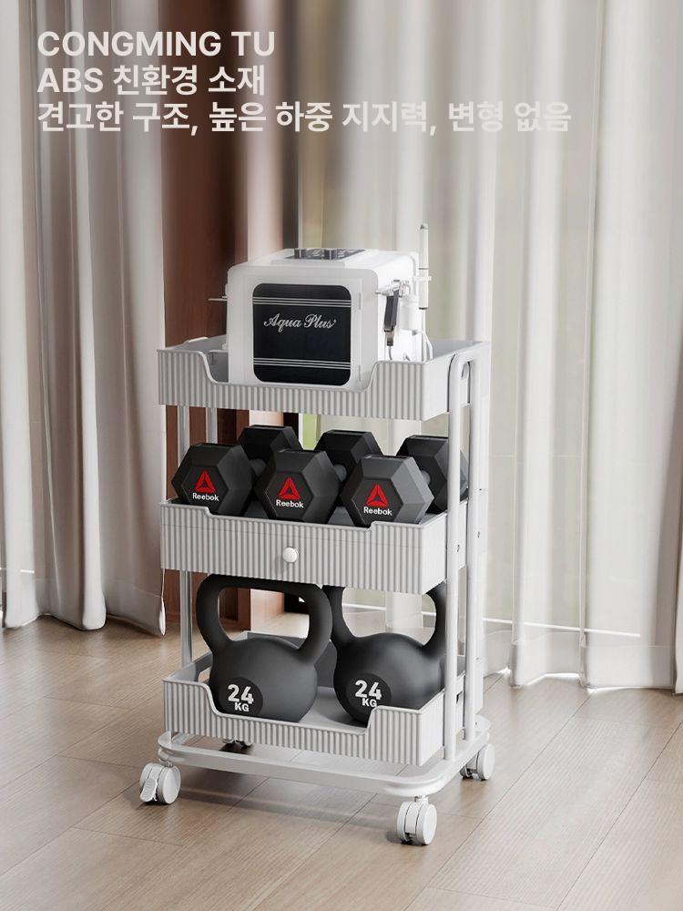 에스테틱 카트 3단 뷰티샵 마사지 네일샵 트레이 카트롤리 미용기기 관리실 미용실 트롤리 - 상세 이미지 5