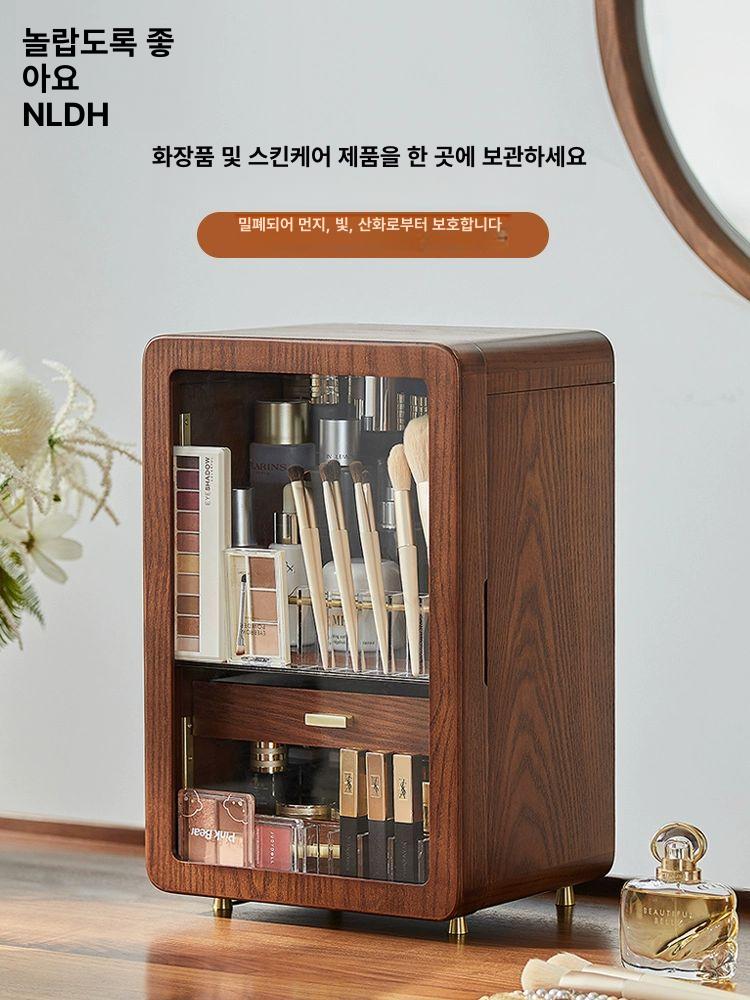 원목 서랍형 수납함 책상 정리용품 소품 보관 거치대 선반 케이스 조직함 - 상세 이미지 2