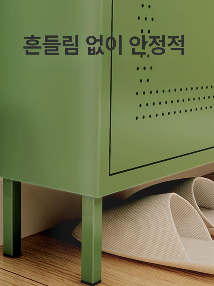 슬림 신발장 틈새 사무실 원룸 현관장 수납장 학원 폴딩 좁은 수납 캐비닛 - 상세 이미지 4