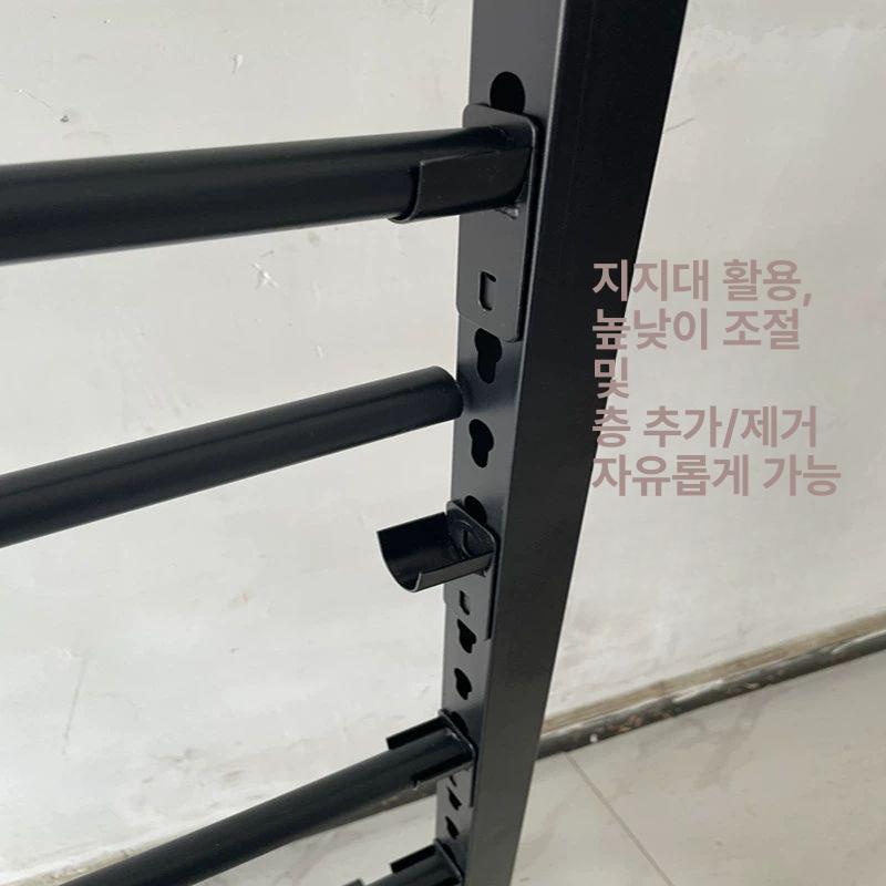 이동식 거치대 원단 벽지 랙 필름행거 포장지 대형 진열 보관대 원단거치대 행거 철제 선반 - 상세 이미지 4
