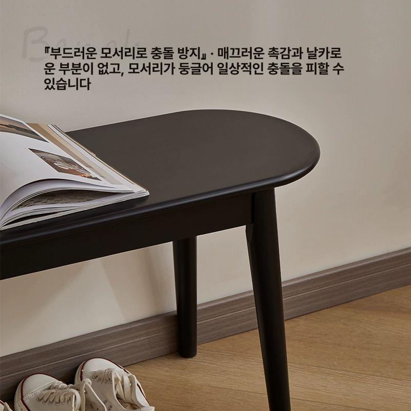 2인 카페벤치의자 다이닝 목재 고급 레스토랑 업소용 편한 식탁벤치 빈티지 암체어 - 상세 이미지 3