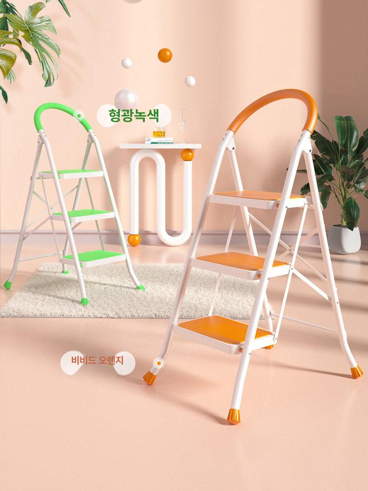 4단 가정용사다리 아이지 작업용 접이식사다리 안전발판 광폭 다용도 손잡이 일반형 - 상세 이미지 4