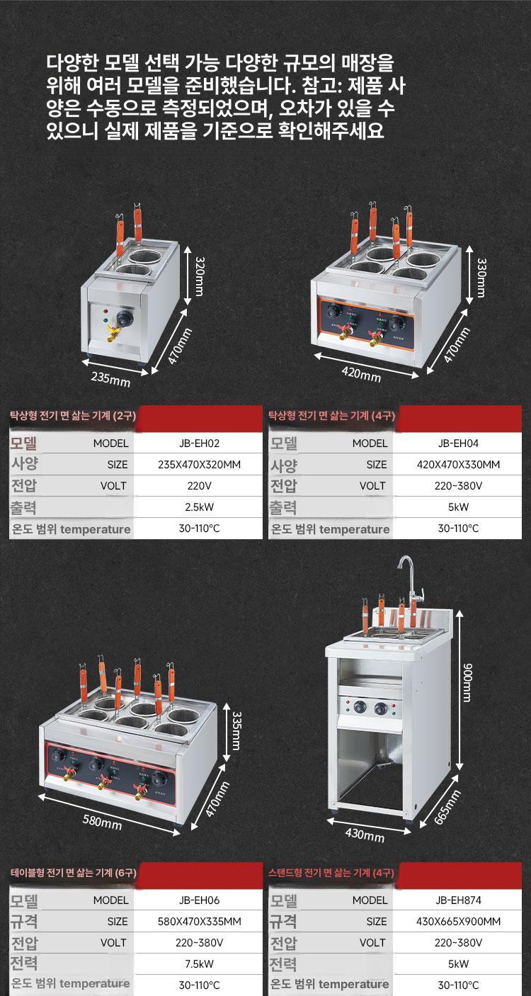 업소용 면삶는기계 조리기 자동온도 온도조절 - 상세 이미지 5