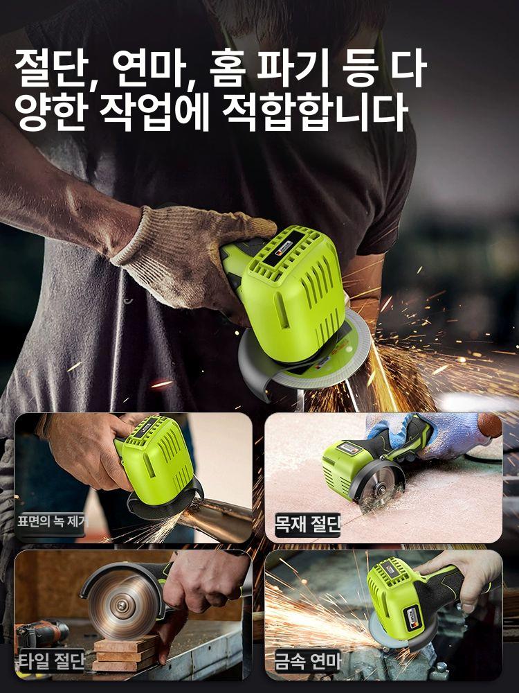 무선 그라인더 3인치 탁상 핸드 연삭기 전동 연마기 조각기 미니 절단기 공구 - 상세 이미지 3