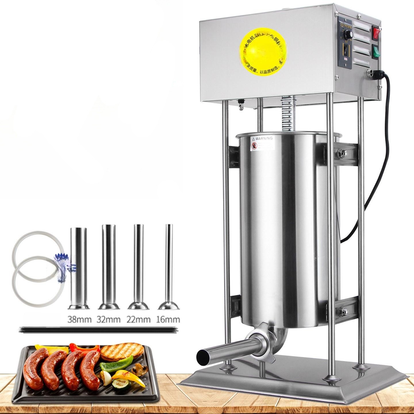 전동 소시지 충전기 업소용 스테인리스 민서기 대용량 다짐육 순대 구리선 상업용 햄 튜브 - 상품 이미지