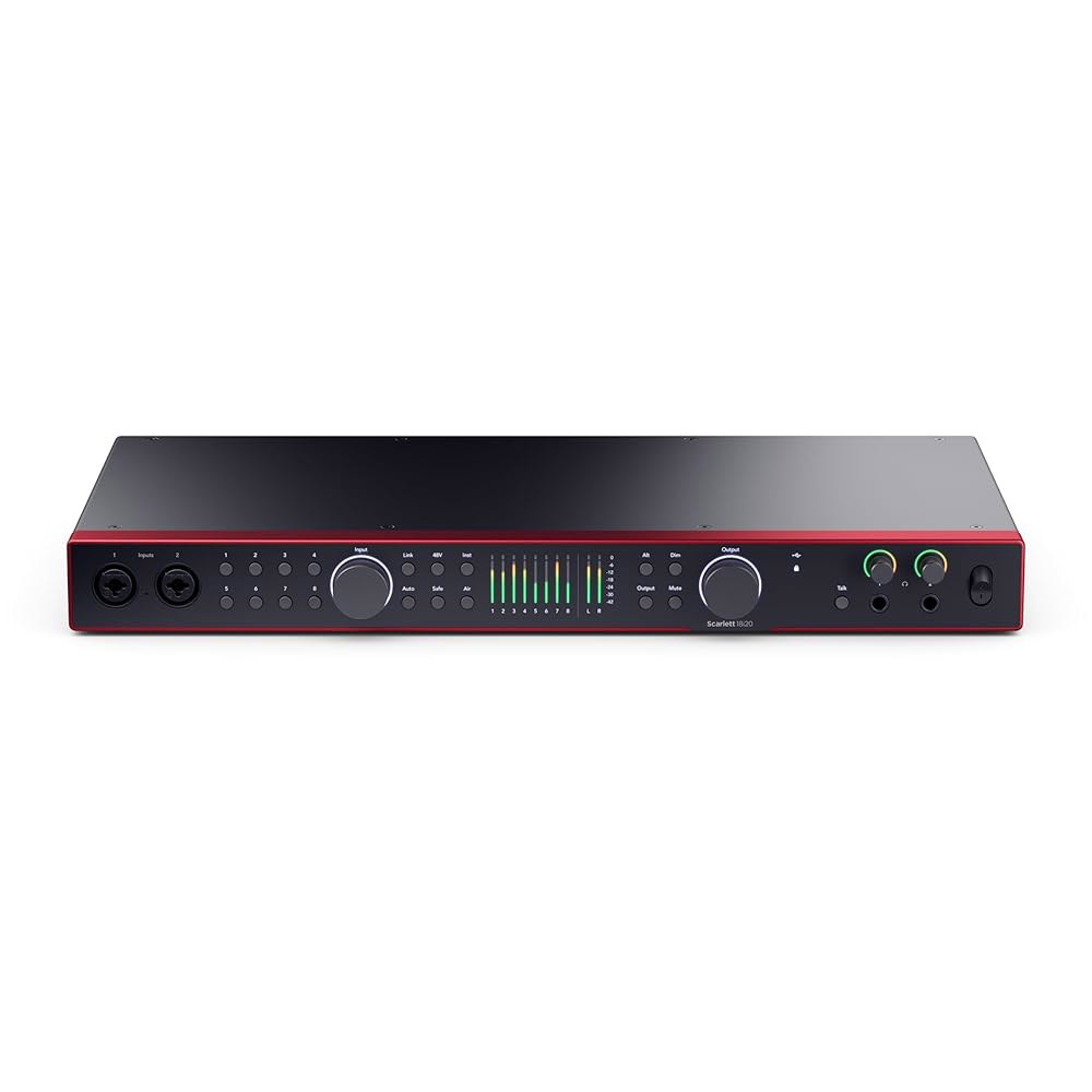 Focusrite Scarlett 18i20 4세대 USB 오디오 인터페이스, 멀티트랙 녹음, 음악 제작 및 팟캐스트 u2014 고충실도, 스튜디오 품질 녹음 녹음에 필요한 모든 - 상세 이미지 2