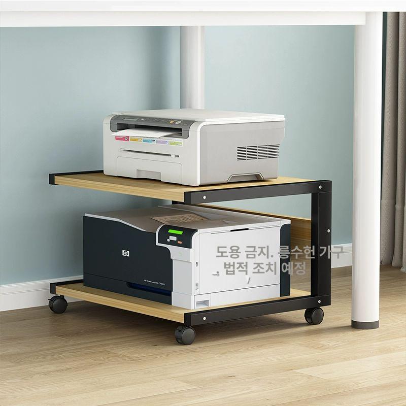 복사기 프린터테이블 이동식 사무실 서랍장 프린터선반 수납장 복합기 프린터기 본체 - 상세 이미지 2