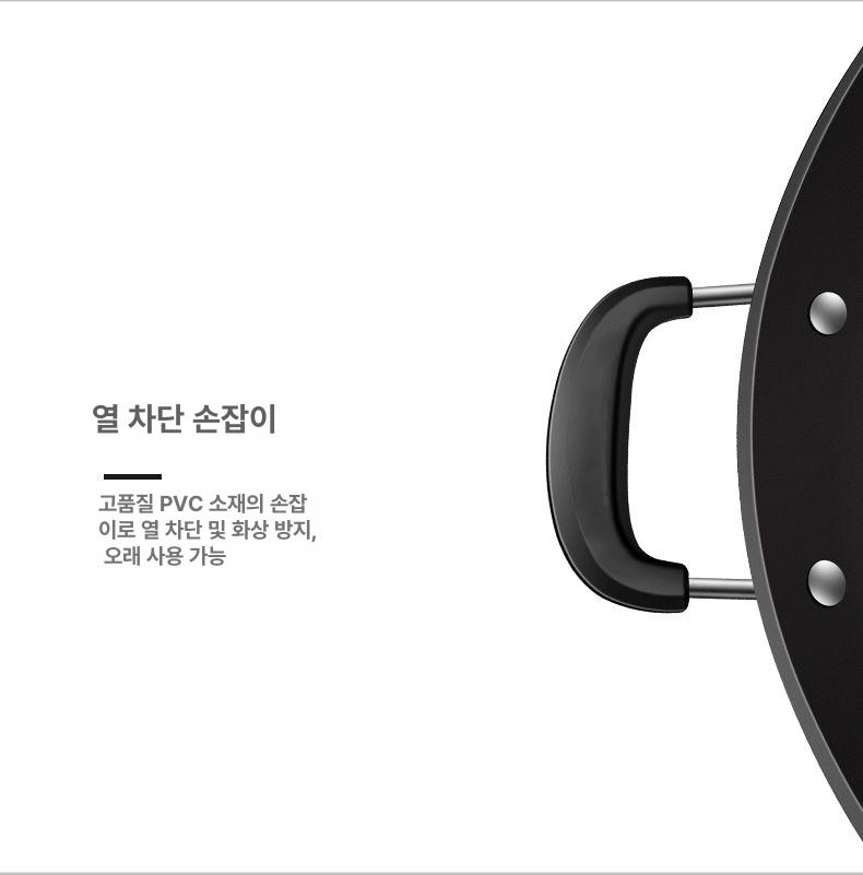 스텐 웍 볶음팬 업소용 중식당 팬 두꺼움 스텐웍 냄비 대형 스테인리스 궁중 프리미엄 - 상세 이미지 3