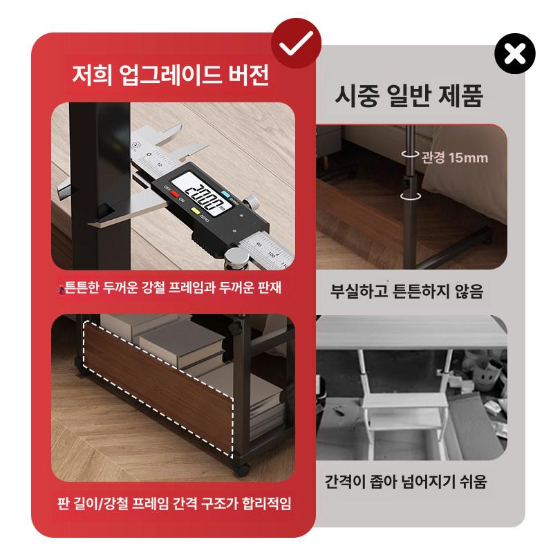 1인용 책상 테이블 원목 노트북 데스크 컴퓨터 공부 수납 가정용 자취방 대학생 - 상세 이미지 2