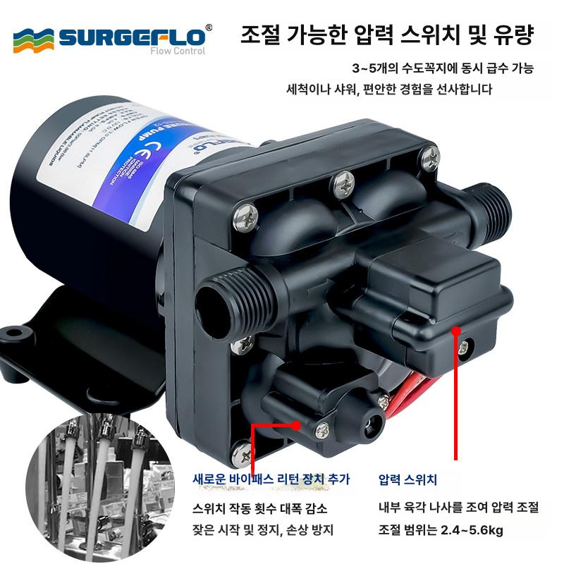 워터펌프 세차 다이아프램 DC 상품 고압 캠핑 - 상세 이미지 3