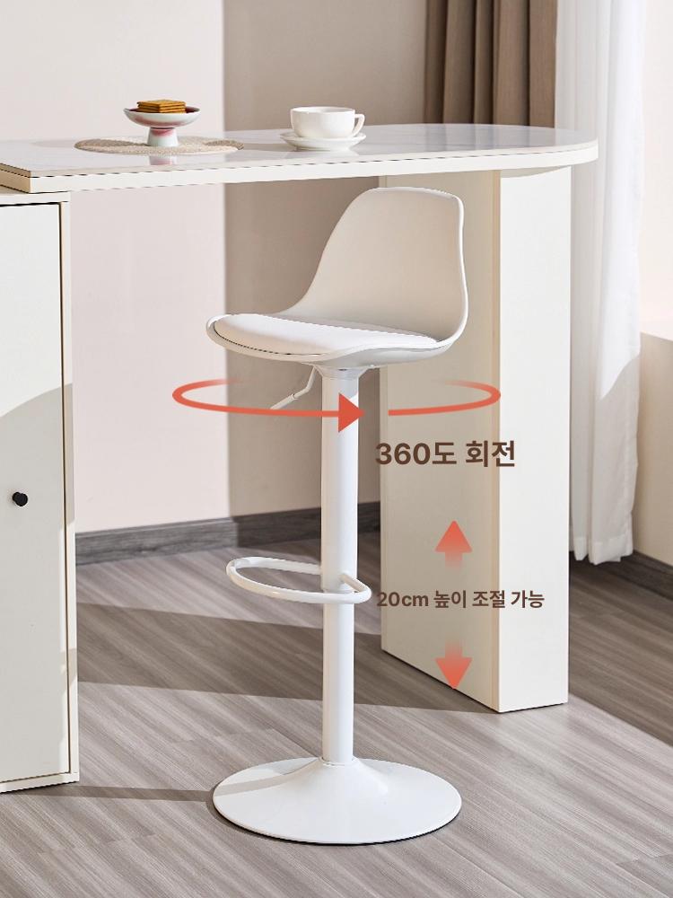 업소용 원형바테이블 다이닝 도장 원형테이블 인테리어 높이 프레임 스탠딩바 - 상세 이미지 3