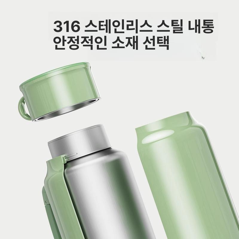 USB 보온텀블러 캠핑 여행용 온도조절 물병 물끓이는텀블러 발열텀블러 보온병 - 상세 이미지 3