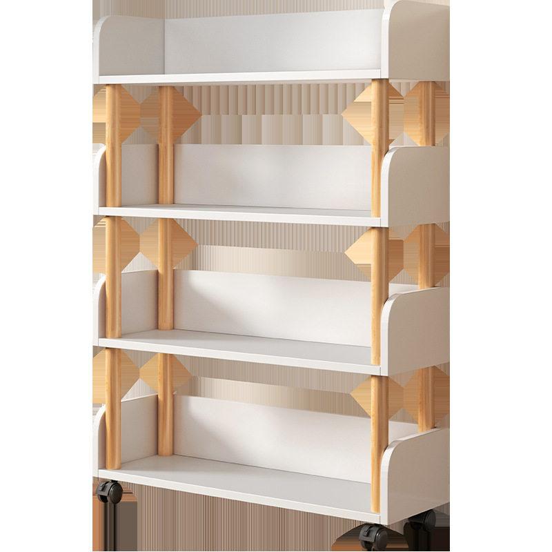 정리함 원목북카트 북트롤리 이동형 이동식책장 웨건 서점 서재 틈새 - 상세 이미지 5