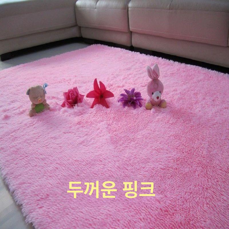 벨벳 깔개 장식 사계절 북유럽 카페트 먼지없는 단모 비정형 거실러그 부드러운 - 상세 이미지 2