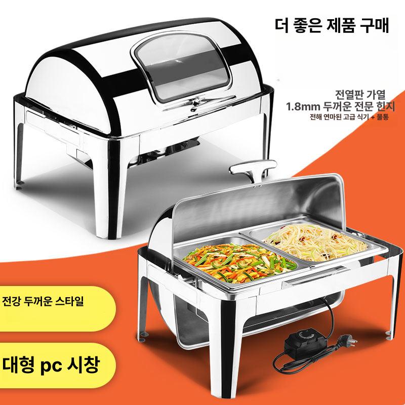 뷔페워머 보온기 전기 워머 전기워머 푸드워머 온열기 스텐 푸드 업소용 반찬 워머기 요리 - 상세 이미지 5
