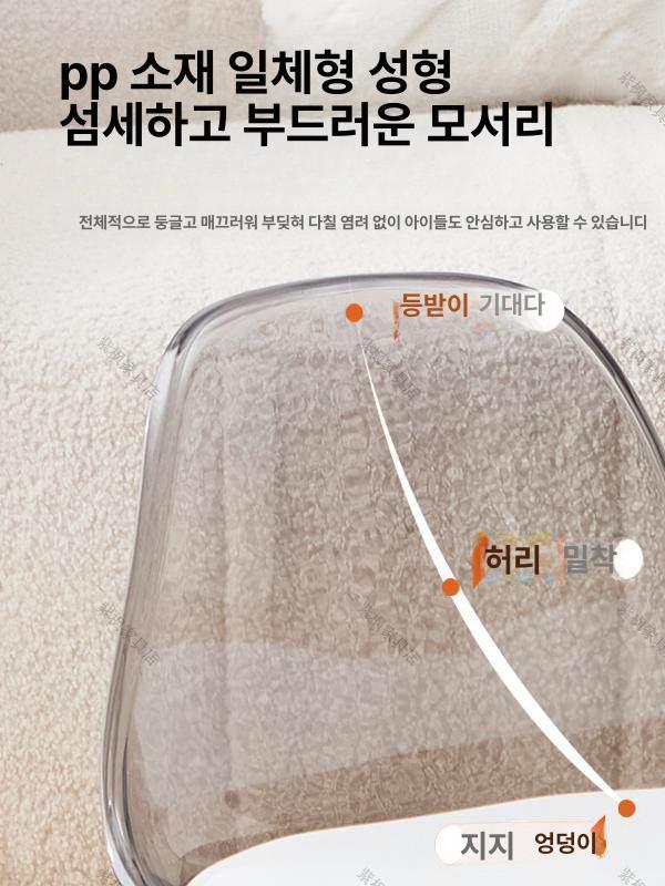 이동식 바퀴달린의자 무빙 회전 작업용 보조 원형 낮은 미용 좌식 청소 동글뱅이 - 상세 이미지 4