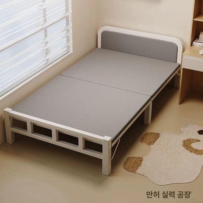 접이식 침대프레임 싱글 1인용 좁은방 기숙사 원룸 수납침대 철제 간편조립 - 상세 이미지 2