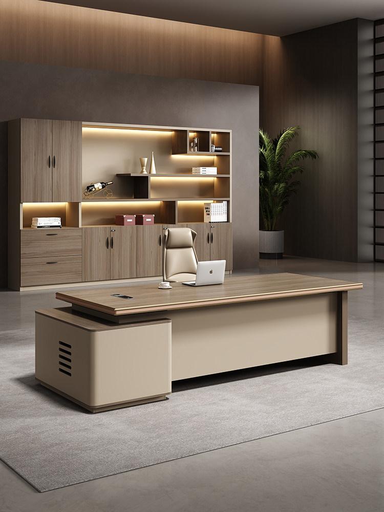 ㄱ자 책상 ceo 임원 원목 중역책상 중역 대표 컴퓨터 고급 대형 테이블 사장 캐비닛 - 상세 이미지 2