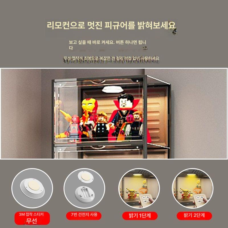 전시장 보관함 피규어 서재 쇼케이스 선반 캐비닛 진열장 진열대 아크릴 수납장 박스 - 상세 이미지 4
