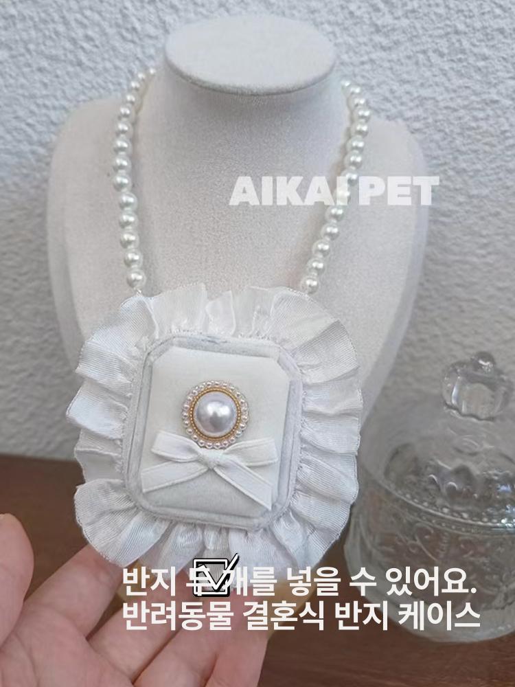 화동반지함 강아지화동가방 반지전달 스카프 프리 - 상세 이미지 4